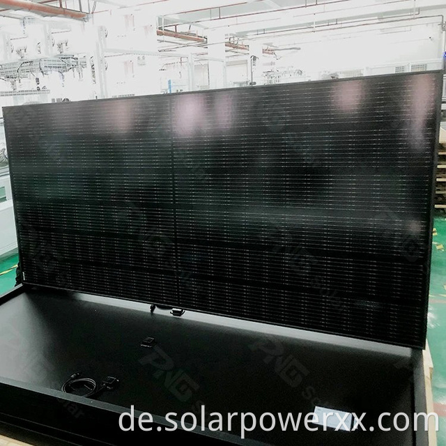 All black solar panel